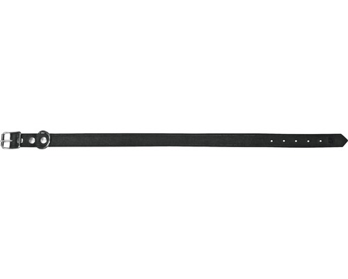 Halsband läder 1,2x30cm svart