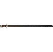 Halsband läder 1,2x30cm mörkbrun-thumb-0