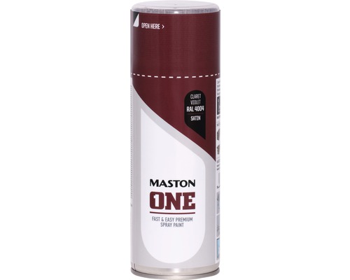 Sprayfärg MASTON One RAL 4004 satin bordeaux 400ml