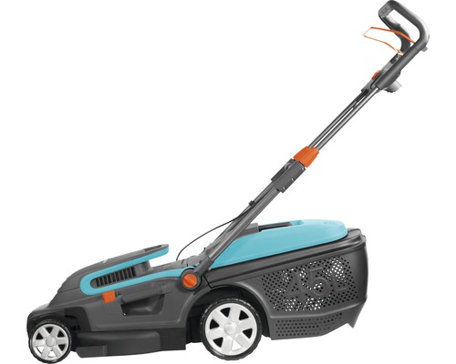 Gardena batteridriven gräsklippare med uppsamlare
