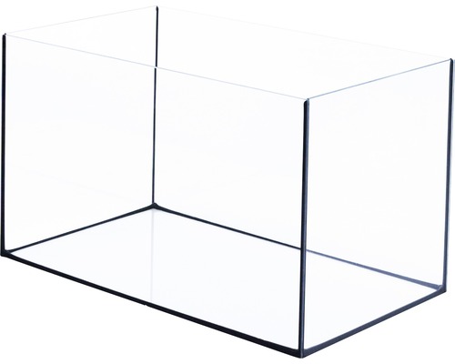 Tomt rektangulärt akvarium av glas