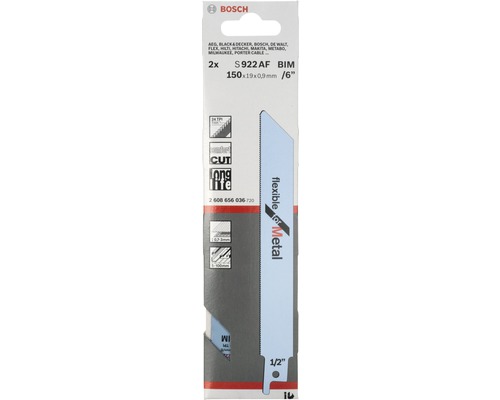 Bosch tigersågblad S 922 AF BIM, 150 mm, 2-pack