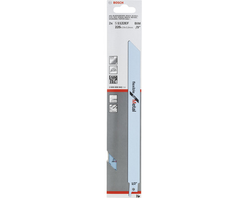 Bosch tigersågbladset S 1122 EF, 225 mm, lämplig för metall