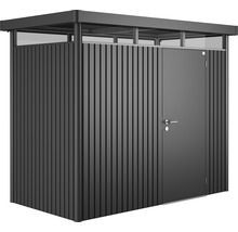 Redskapsbod BIOHORT HighLine H1 standarddörr 275x155cm mörkgrå-metallic