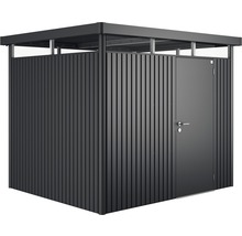 Metallförråd med dörr för utomhusbruk