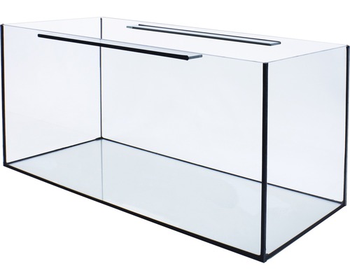 Tomt rektangulärt glasakvarium med lock