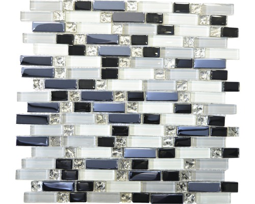 Mosaik glas XCM IL007 flerfärgad 30x29,5 cm
