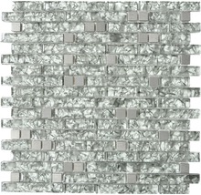 Mosaik glas XCM MV728 mix gröngrå 29,8x30,4 cm