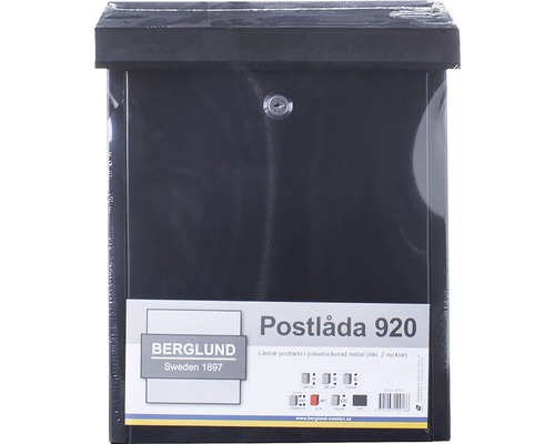 Berglund Brevlåda 920 av pulverlackerad metall med lås