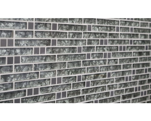 Mosaikplatta med rektangulära och kvadratiska element