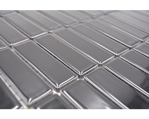 Rektangulära mosaikplattor av metall