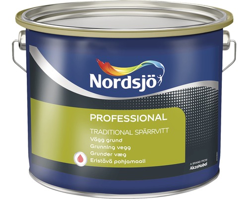 Väggfärg NORDSJÖ Pro Traditional spärrvitt 10L