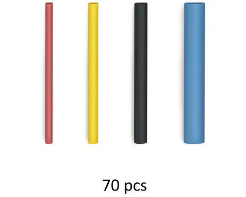 Sorterade krympslangar, 70 stycken