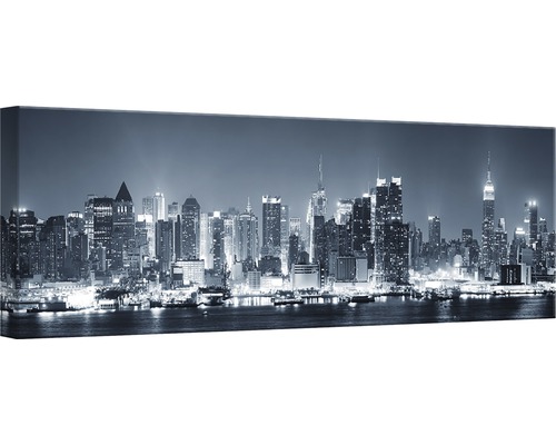 Skyline av New York som väggmålning