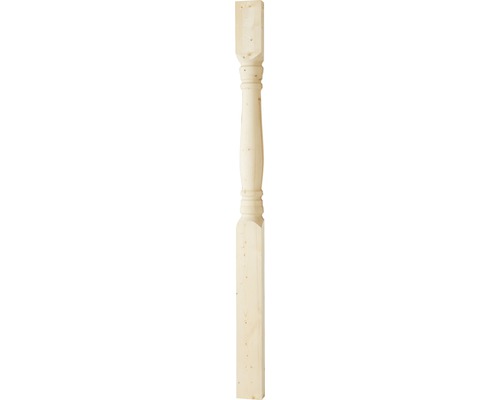 Halvstolpe gran. 122H 170x84x2500mm Träräcke stolpe av gran