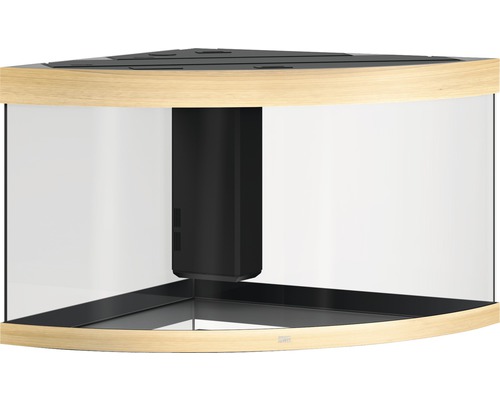 Hörnakvarium med filter