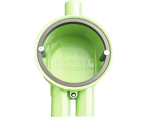 Apparatdosa 13 mm grön för enkelgips med låsfjäder, 1426024