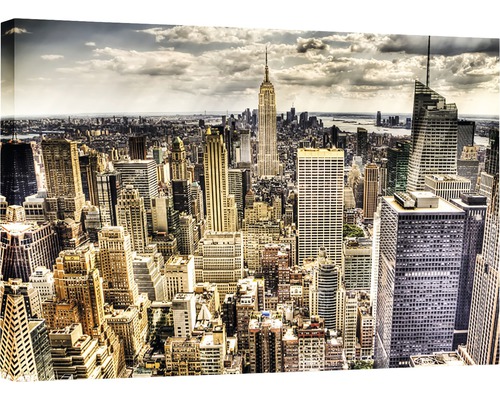 Canvasbild med utsikt över New Yorks skyline