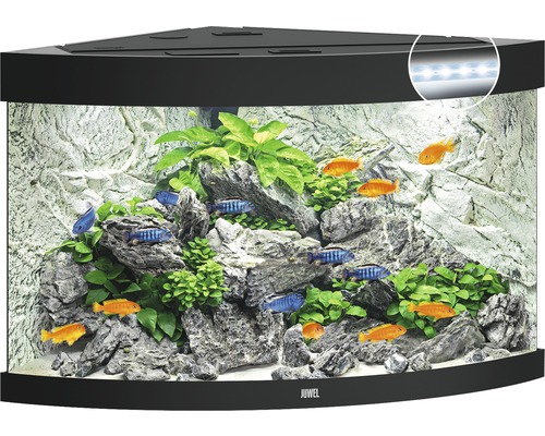 Hörnakvarium JUWEL Trigon 190 LED, filter, värmare ca 98,5x70x60cm ca190L svart