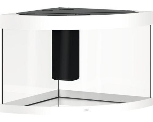 Hörn akvarium med filtersystem