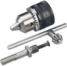 Borrfoder med chucknyckel och SDS-adapter