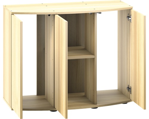 Akvarieställ med öppna och stängda fack