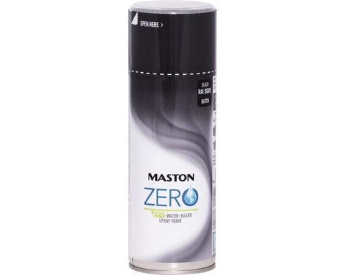 Sprayfärg MASTON Zero RAL 9005 svart 400ml