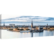 Canvas tavla med Stockholms skyline