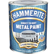 Hammerite metallfärg, direkt på rost, hamrad silver, med åtta års skydd