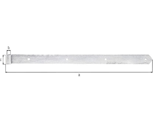 Metallflik med dimensioner