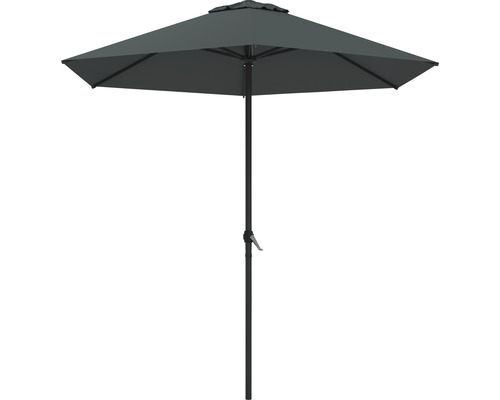 Parasoll SOLUNA Lille Ø250cm med vev mörkgrå Parasoll SOLUNA Lille Ø250cm med vev mörkgrå