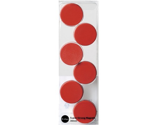 Magneter röd 6-pack