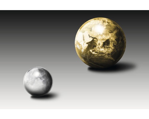 Poster ESTANCIA Gold Moon and Earth 50x70 cm