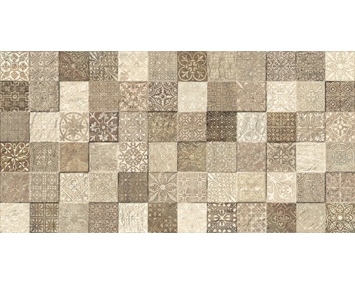 Kakel Sahara beige blank 32x62,5 cm standardkant Kakelvägg med olika mönster