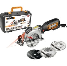 WORX WORXSAW cirkelsåg med tre sågblad och bärväska