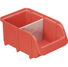 Förvaringslåda i plast med skiljevägg