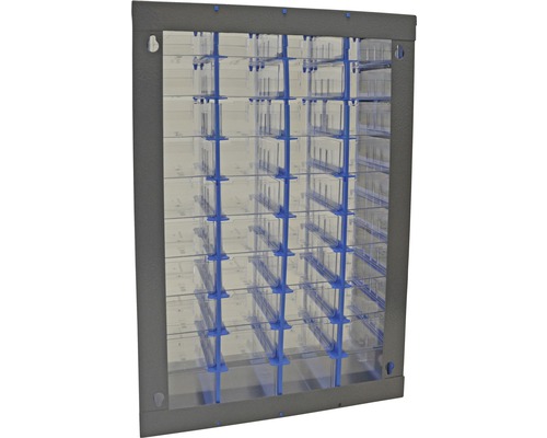 Förvaringssystem med lådor för smådelar