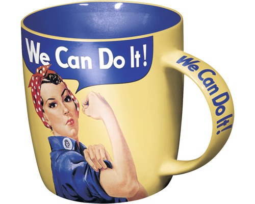 Mugg med trycket We Can Do It!