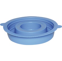 Blått plastlock