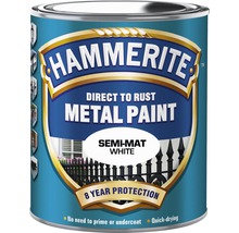 Metallfärg HAMMERITE sidenmatt vit 750ml-thumb-0