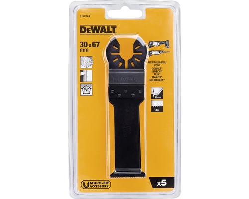 DeWalt sågblad för multiverktyg, 30 x 67 mm, 5 stycken