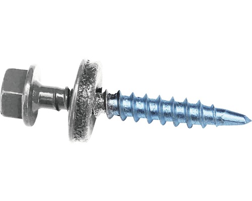 Metallskruv med borrspets och sexkantshuvud