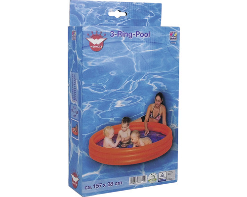 Förpackning för plaskdamm med tre ringar, cirka 157 x 28 centimeter