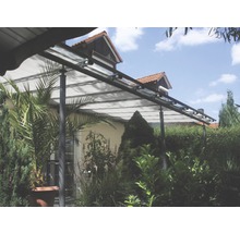 Solsegel FLORACORD 380x96cm silvergrå
