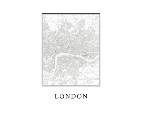 Poster London Map 30x40cm