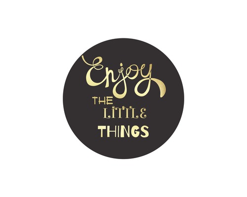 Poster Little Things Gold 30x40cm