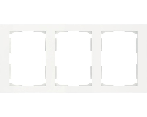 Täckram ELKO Plus 3-fack för 2-vägsuttag, vit, 1848827