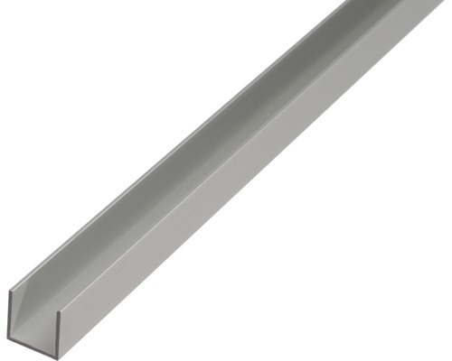 U-profil ALBERTS aluminium silver 25x25x25x2mm 2m