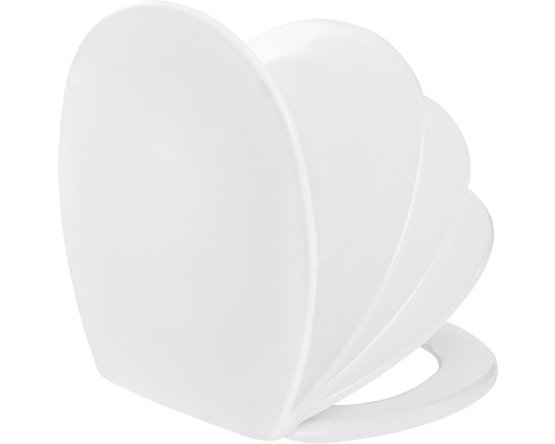 Vit toalettsits med mjukstängning