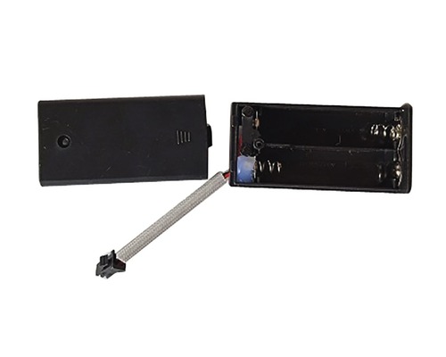 Batterihållare med två fack och kabel